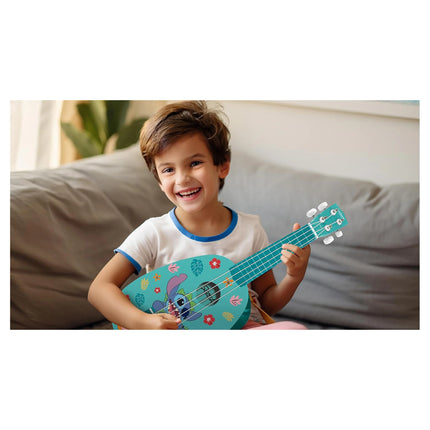 Lexibook Dřevěné ukulele s nylonovými strunami 53 cm - Disney Stitch
