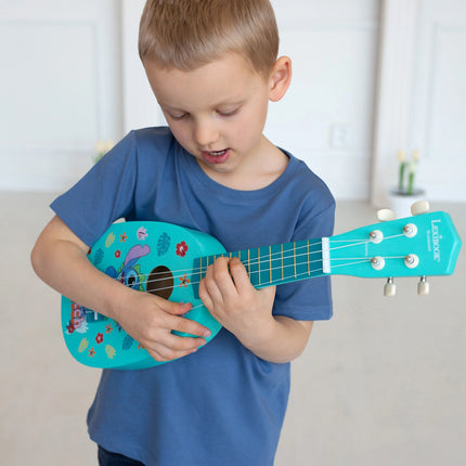Lexibook Dřevěné ukulele s nylonovými strunami 53 cm - Disney Stitch