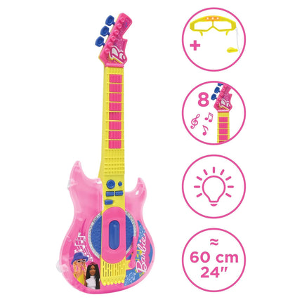 Lexibook Elektronická kytara s brýlemi a mikrofonem - Barbie