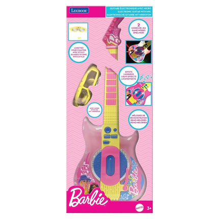 Lexibook Elektronická kytara s brýlemi a mikrofonem - Barbie