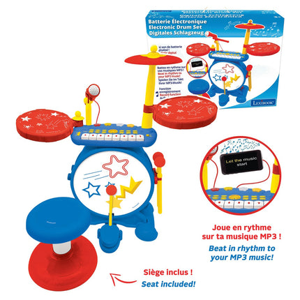 Lexibook Elektronická bicí souprava se sedátkem