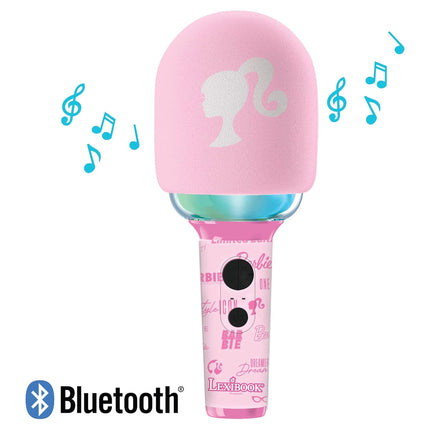 Lexibook Svítící bezdrátový karaoke mikrofon - Barbie