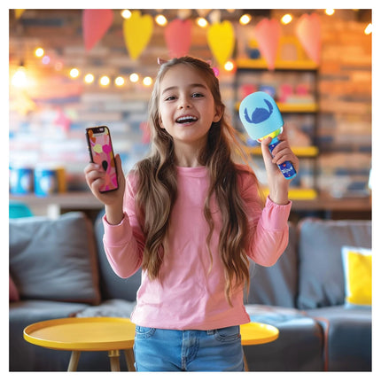 Lexibook Svítící bezdrátový karaoke mikrofon - Disney Stitch