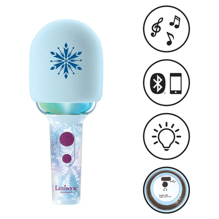 Lexibook Svítící bezdrátový karaoke mikrofon - Ledové království