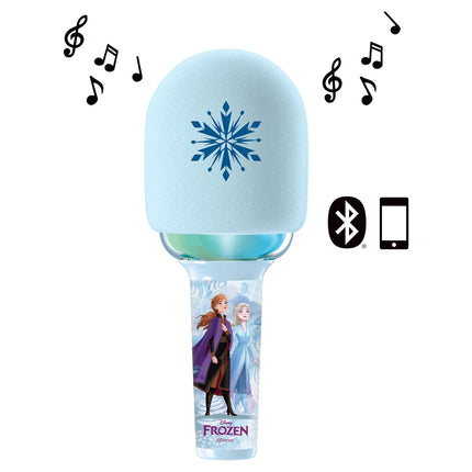 Lexibook Svítící bezdrátový karaoke mikrofon - Ledové království
