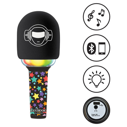 Lexibook Svítící bezdrátový karaoke mikrofon