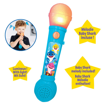 Lexibook Svítící mikrofon s melodiemi - Baby Shark