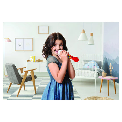 Lexibook Svítící mikrofon s melodiemi - Miraculous: Kouzelná Beruška a Černý kocour