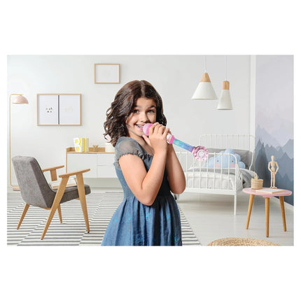 Lexibook Svítící trendy mikrofon s melodiemi - Barbie