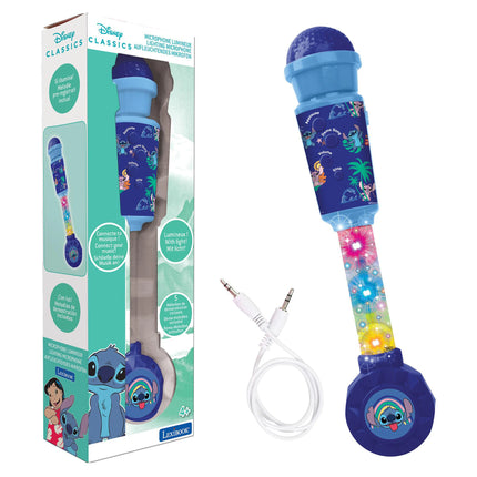 Lexibook Svítící trendy mikrofon s melodiemi - Disney Stitch