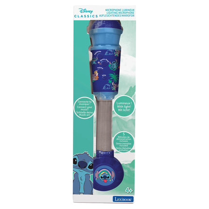 Lexibook Svítící trendy mikrofon s melodiemi - Disney Stitch
