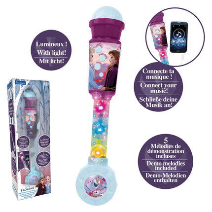Lexibook Svítící trendy mikrofon s melodiemi - Ledové království