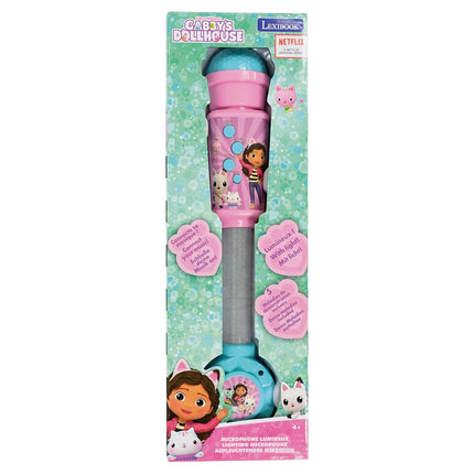 Lexibook Svítící trendy mikrofon s melodiemi - Gábinin kouzelný domek