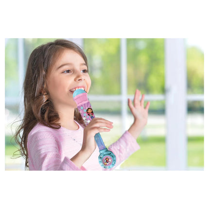 Lexibook Svítící trendy mikrofon s melodiemi - Gábinin kouzelný domek