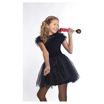 Lexibook Svítící trendy mikrofon s melodiemi - Miraculous: Kouzelná Beruška a Černý kocour