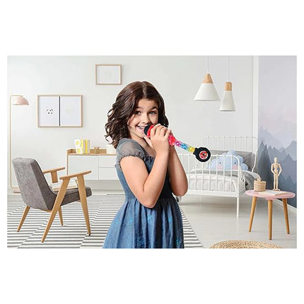 Lexibook Svítící trendy mikrofon s melodiemi - Miraculous: Kouzelná Beruška a Černý kocour