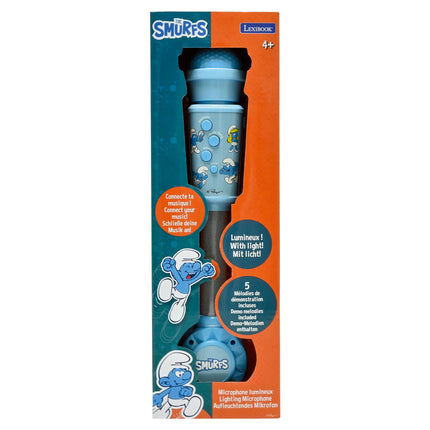 Lexibook Svítící trendy mikrofon s melodiemi - Šmoulové
