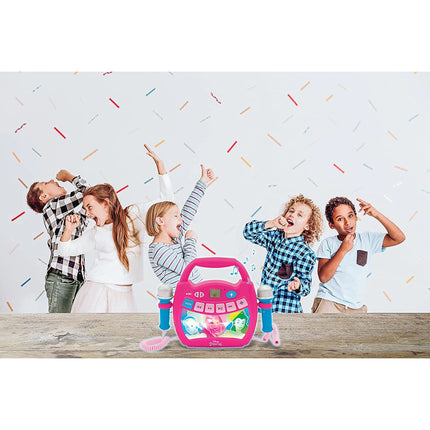 Lexibook Svítící digitální karaoke přehrávač se 2 mikrofony - Disney Princezny