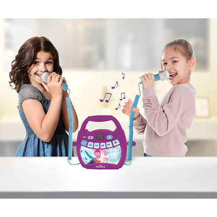 Lexibook Svítící digitální karaoke přehrávač se 2 mikrofony - Ledové království