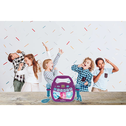 Lexibook Svítící digitální karaoke přehrávač se 2 mikrofony - Ledové království