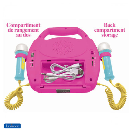 Lexibook Svítící digitální karaoke přehrávač se 2 mikrofony - Myška Minnie