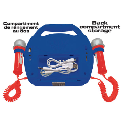 Lexibook Svítící digitální karaoke přehrávač se 2 mikrofony - Spider-Man