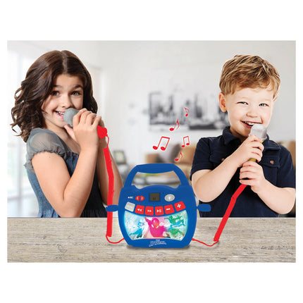 Lexibook Svítící digitální karaoke přehrávač se 2 mikrofony - Spider-Man