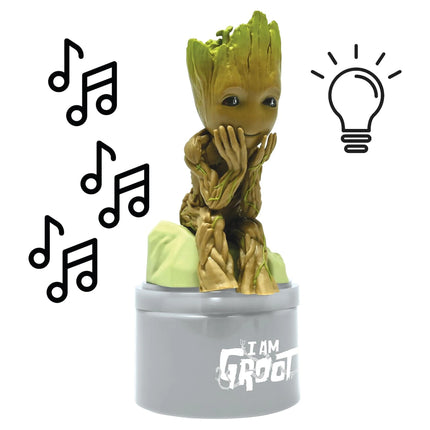 Lexibook Noční světlo s reproduktorem Groot - Strážci Galaxie