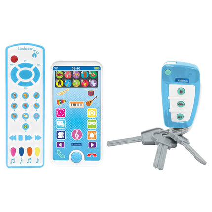 Lexibook Vzdělávací mobilní telefon, dálkové ovládání a klíčenka