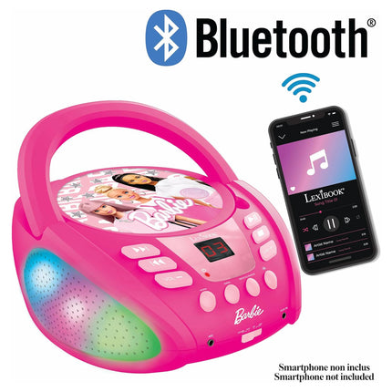 Lexibook Svítící Bluetooth CD přehrávač - Barbie