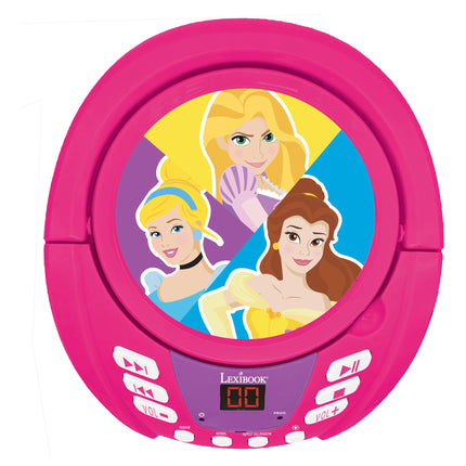 Lexibook Svítící Bluetooth CD přehrávač - Disney Princezny