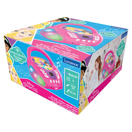Lexibook Svítící Bluetooth CD přehrávač - Disney Princezny