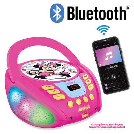 Lexibook Svítící Bluetooth CD přehrávač - Myška Minnie