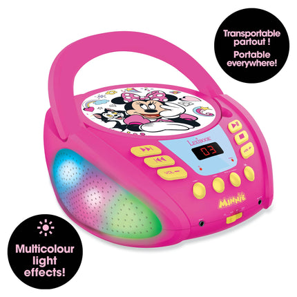 Lexibook Svítící Bluetooth CD přehrávač - Myška Minnie