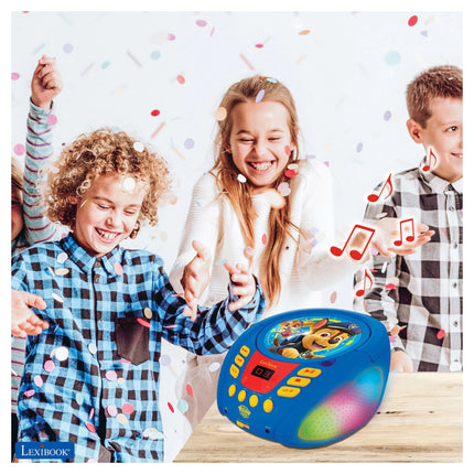 Lexibook Svítící Bluetooth CD přehrávač - Tlapková patrola