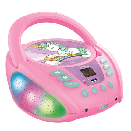 Lexibook Svítící Bluetooth CD přehrávač - Jednorožec