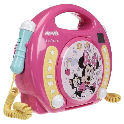 Lexibook Přenosný CD přehrávač se 2 mikrofony - Myška Minnie