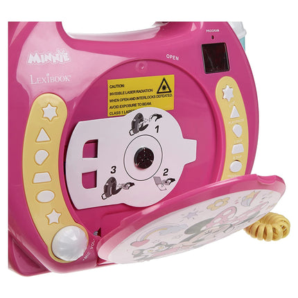 Lexibook Přenosný CD přehrávač se 2 mikrofony - Myška Minnie