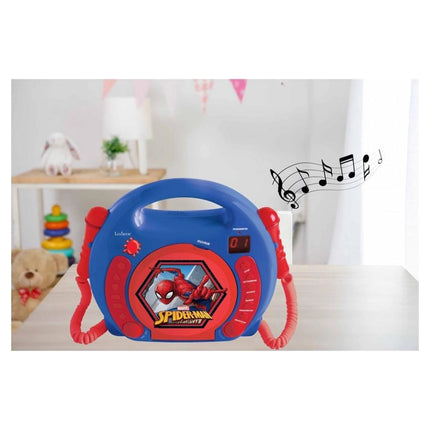 Lexibook Přenosný CD přehrávač se 2 mikrofony - Spider-Man