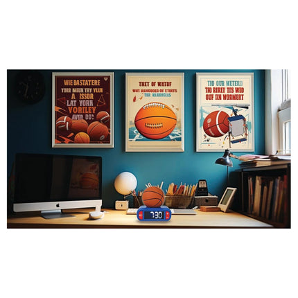 Lexibook Budík s nočním 3D světlem Basketball