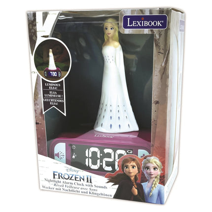 Lexibook Budík s nočním 3D světlem Elsa - Ledové království