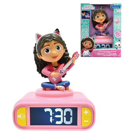 Lexibook Budík s nočním 3D světlem - Gábinin kouzelný domek