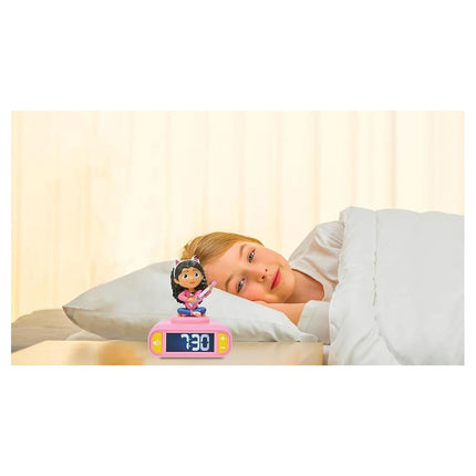 Lexibook Budík s nočním 3D světlem - Gábinin kouzelný domek