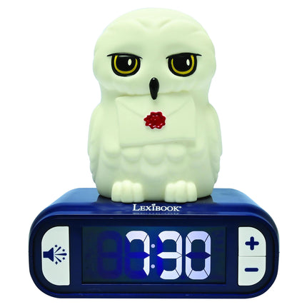 Lexibook Budík s nočním 3D světlem Sova Hedvika - Harry Potter