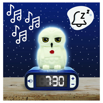 Lexibook Budík s nočním 3D světlem Sova Hedvika - Harry Potter