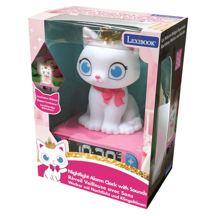 Lexibook Budík s nočním 3D světlem Kočička