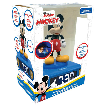 Lexibook Budík s nočním 3D světlem - Myšák Mickey
