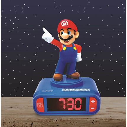 Lexibook Budík s 3D figurkou - Super Mario