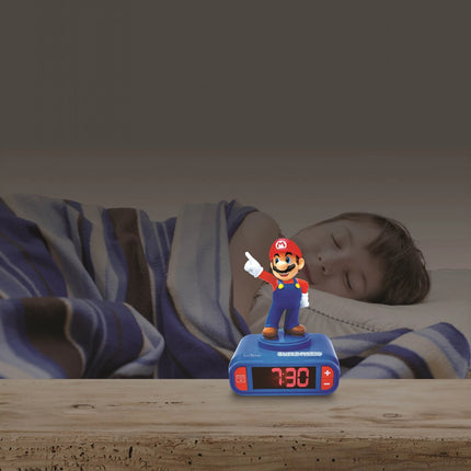 Lexibook Budík s 3D figurkou - Super Mario
