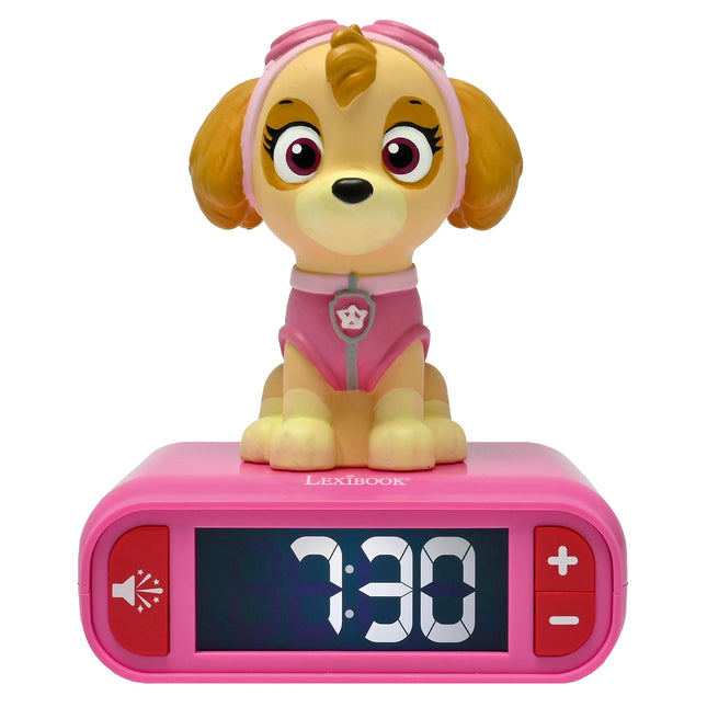 Lexibook Budík s nočním 3D světlem Skye - Tlapková patrola
